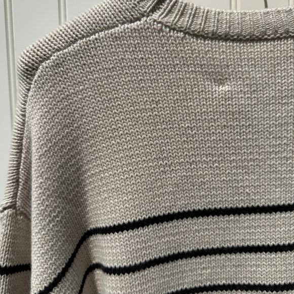 Maria McManus Heavy Gauge Oversized Crew Sweater Small Crema Black NWT$990 - Picture 11 of 16